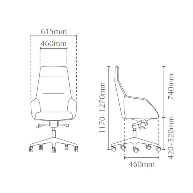 Phantom President High Back Chair | Kami Office Concept